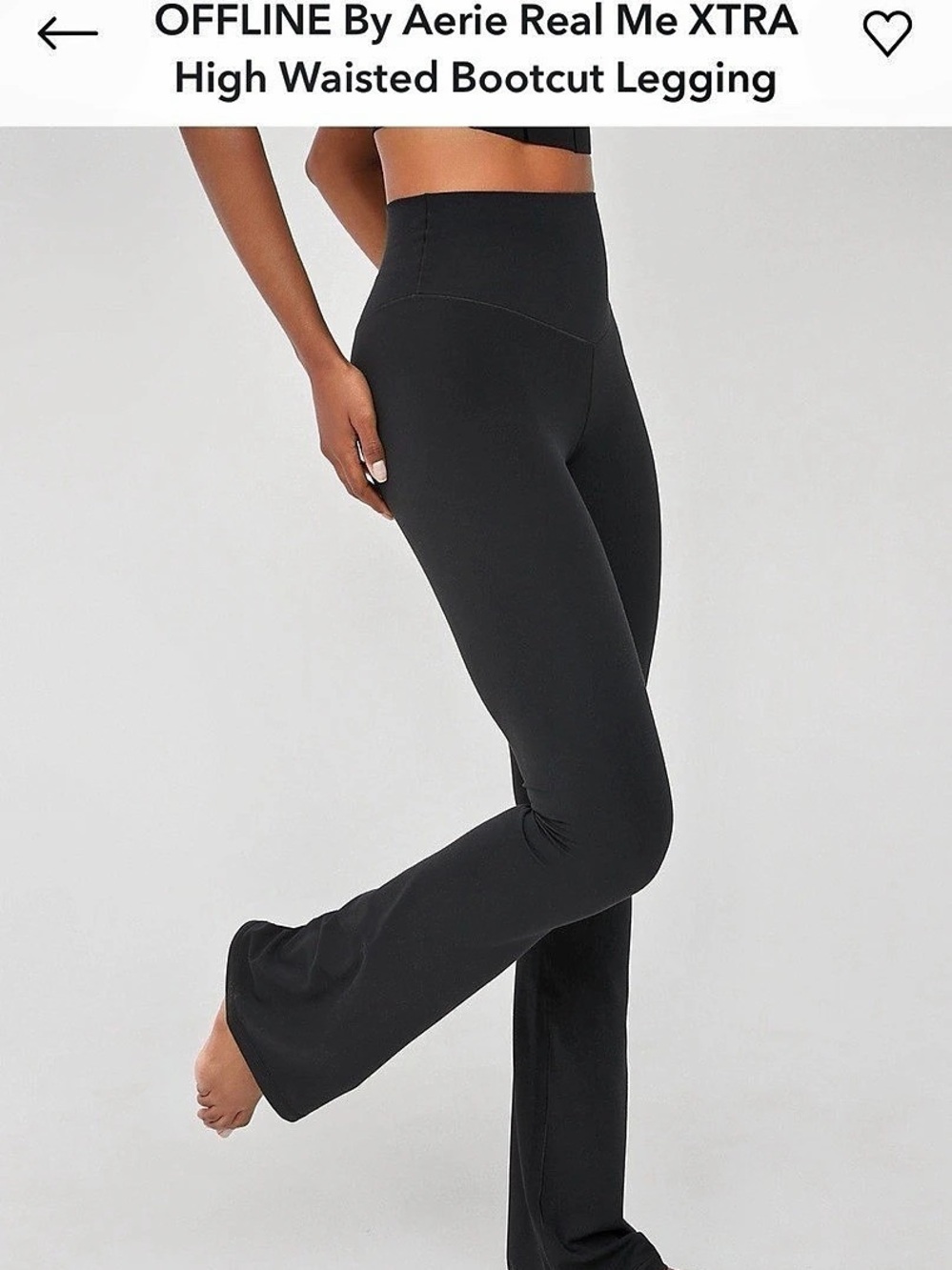 Offline By Aerie Real Me XTRA High Waisted Bootcut Legging Bootcut Leggings